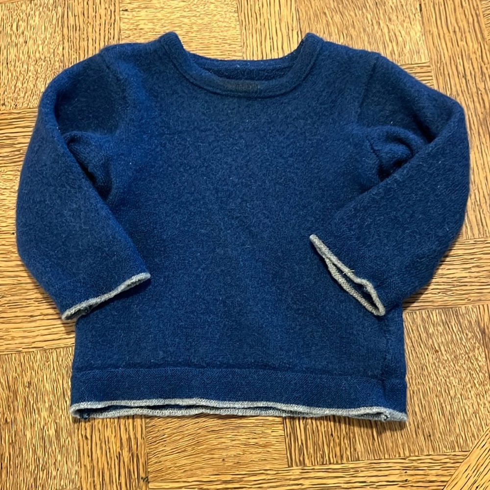 Disana blue wool sweater 12-24 months